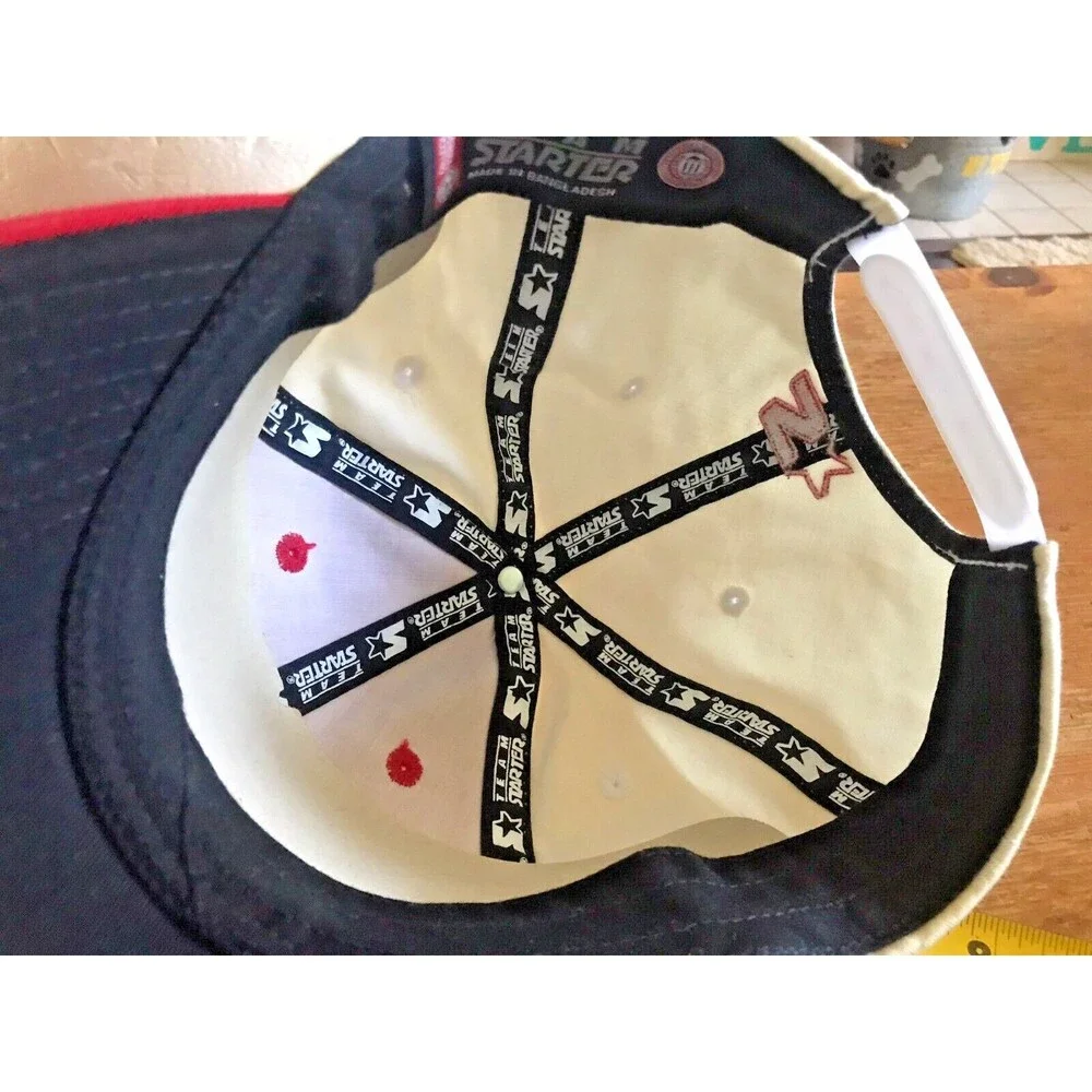 Maryland Terrapins Baseball Hat Terps Snapback Red White Starter Cap University